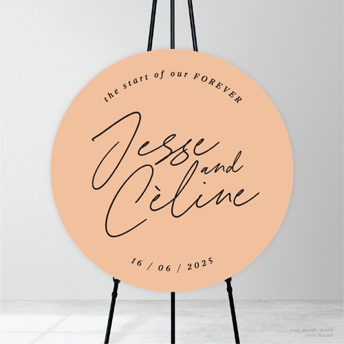 Before Sunrise: Wedding Welcome Sign