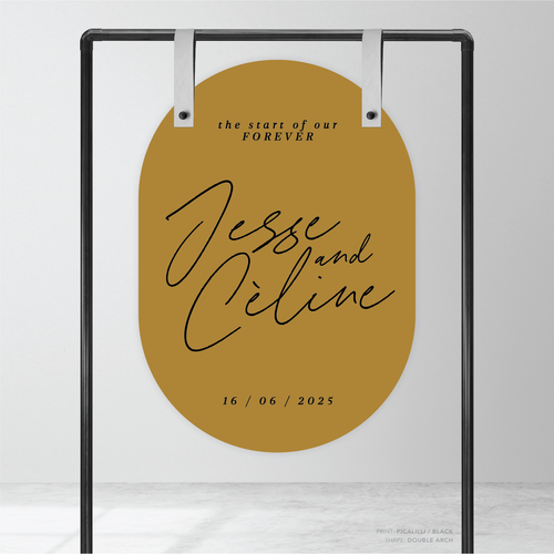 Before Sunrise: Wedding Welcome Sign