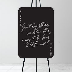 Before Sunrise: Wedding Welcome Sign