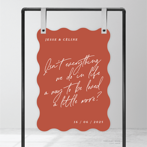 Before Sunrise: Wedding Welcome Sign