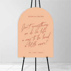 Before Sunrise: Wedding Welcome Sign