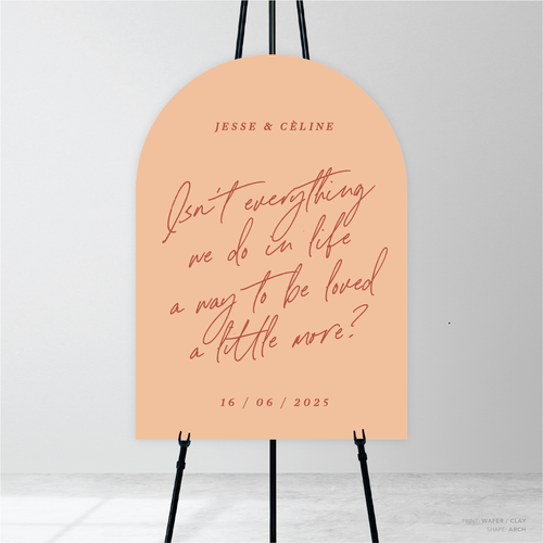 Before Sunrise: Wedding Welcome Sign