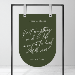 Before Sunrise: Wedding Welcome Sign