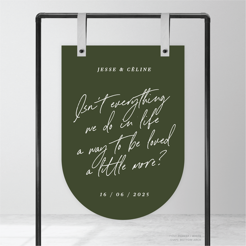 Before Sunrise: Wedding Welcome Sign