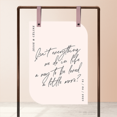 Before Sunrise: Wedding Welcome Sign