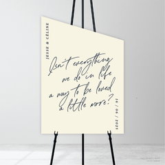 Before Sunrise: Wedding Welcome Sign