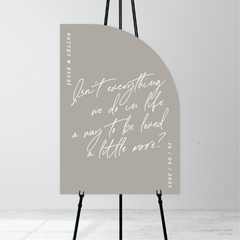 Before Sunrise: Wedding Welcome Sign