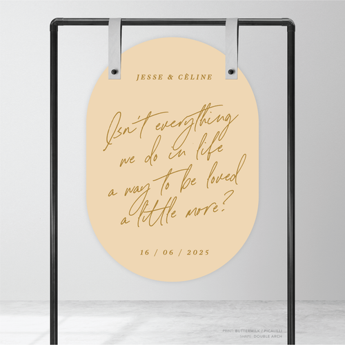 Before Sunrise: Wedding Welcome Sign