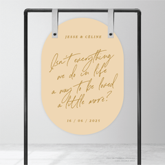 Before Sunrise: Wedding Welcome Sign