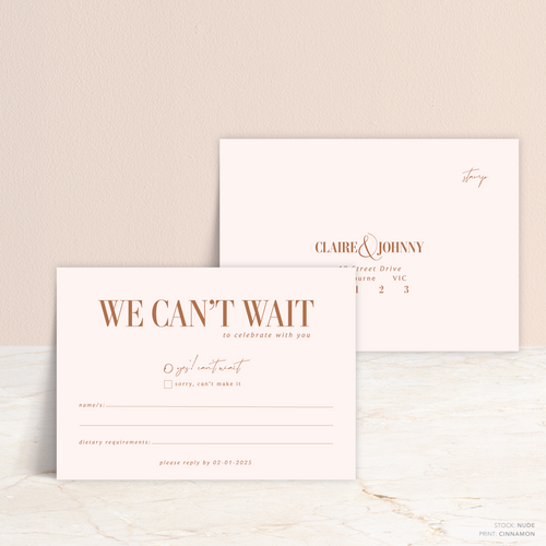 Claire: Wedding RSVP Card