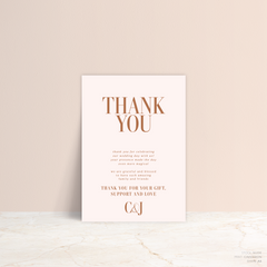 Claire: Wedding Thank You Card