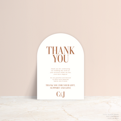Claire: Wedding Thank You Card