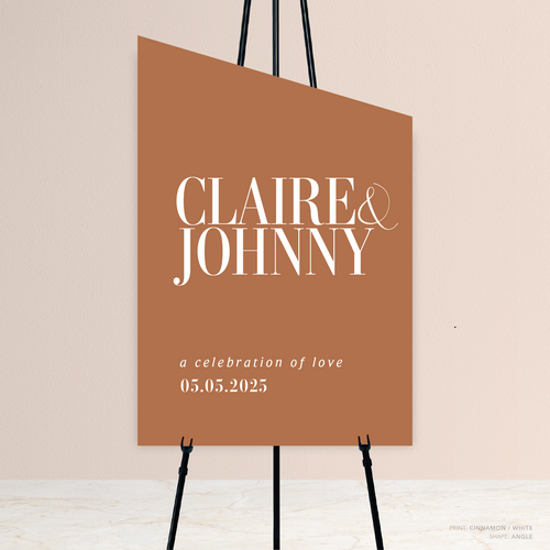 Claire: Wedding Welcome Sign