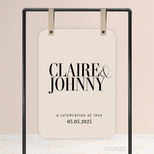 Claire: Wedding Welcome Sign