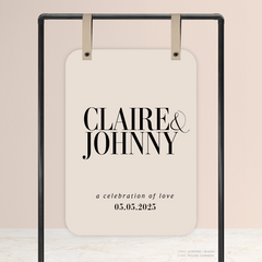 Claire: Wedding Welcome Sign