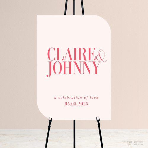 Claire: Wedding Welcome Sign