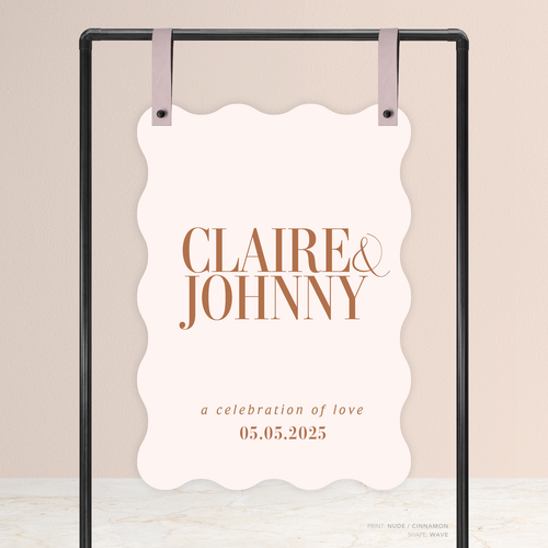 Claire: Wedding Welcome Sign