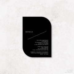 Cosmopolitan: Wedding Details Card