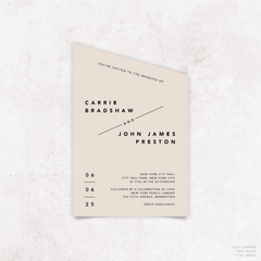 Cosmopolitan Wedding Invitation