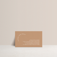 Cosmopolitan: Wedding Note Card