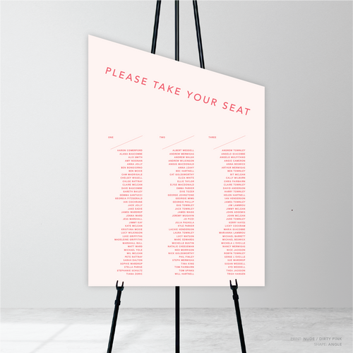 Cosmopolitan: Wedding Seating Chart