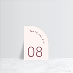 Cosmopolitan: Wedding Table Number