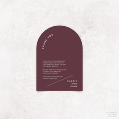 Cosmopolitan: Wedding Thank You Card