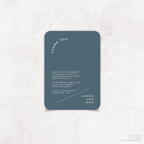 Cosmopolitan: Wedding Thank You Card