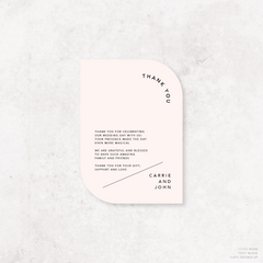 Cosmopolitan: Wedding Thank You Card