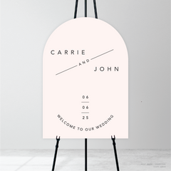 Cosmopolitan: Wedding Welcome Sign