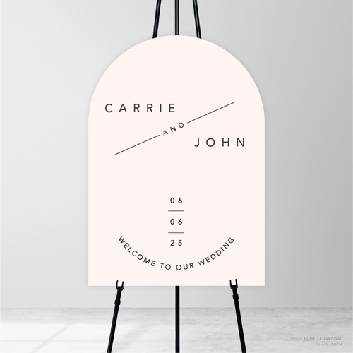 Cosmopolitan: Wedding Welcome Sign