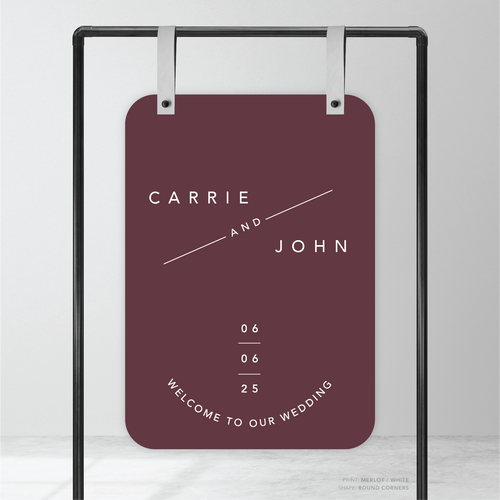 Cosmopolitan: Wedding Welcome Sign