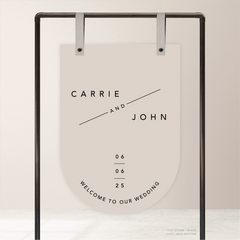 Cosmopolitan: Wedding Welcome Sign