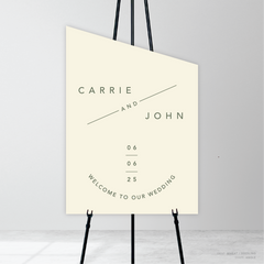 Cosmopolitan: Wedding Welcome Sign