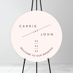 Cosmopolitan: Wedding Welcome Sign