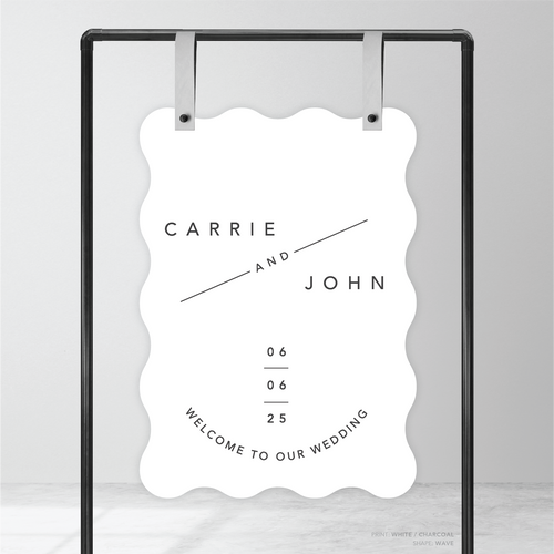 Cosmopolitan: Wedding Welcome Sign