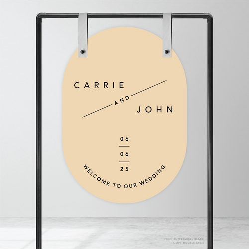 Cosmopolitan: Wedding Welcome Sign