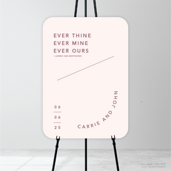 Cosmopolitan: Wedding Welcome Sign