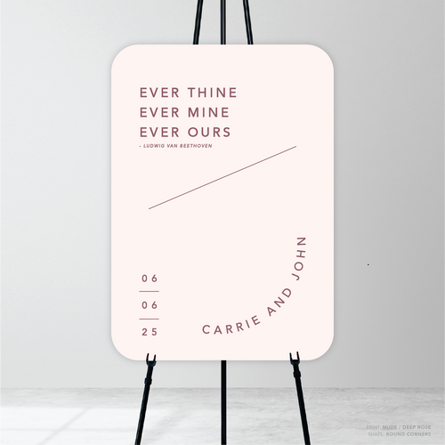 Cosmopolitan: Wedding Welcome Sign