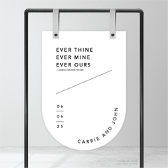 Cosmopolitan: Wedding Welcome Sign