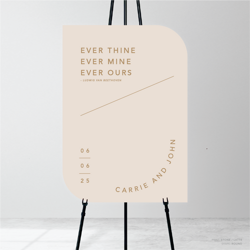 Cosmopolitan: Wedding Welcome Sign