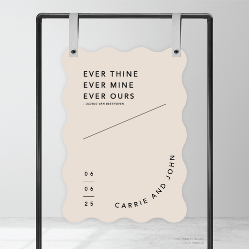 Cosmopolitan: Wedding Welcome Sign