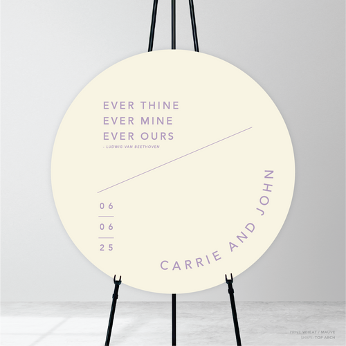 Cosmopolitan: Wedding Welcome Sign