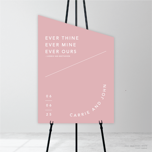 Cosmopolitan: Wedding Welcome Sign