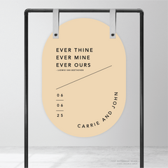 Cosmopolitan: Wedding Welcome Sign