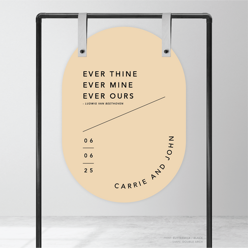 Cosmopolitan: Wedding Welcome Sign