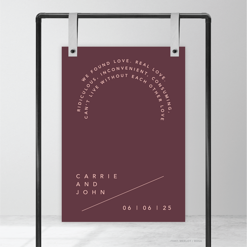 Cosmopolitan: Wedding Welcome Sign