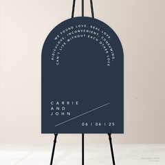 Cosmopolitan: Wedding Welcome Sign