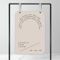 Cosmopolitan: Wedding Welcome Sign