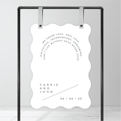 Cosmopolitan: Wedding Welcome Sign